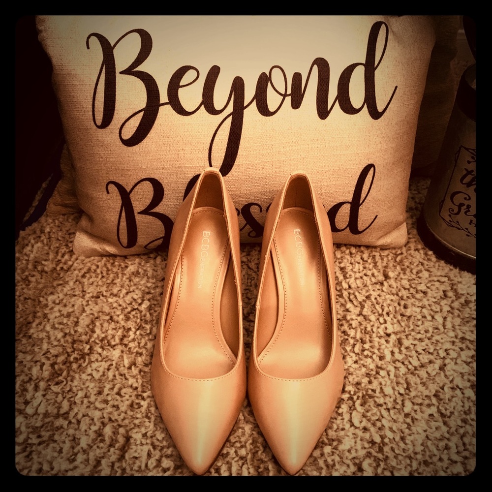 New “BCBG Heidi Pump” Blush Leather